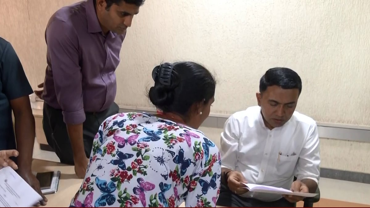 Goa Chief Minister Pramod Sawant holds Janta Darbar to address public concerns in Sankhali