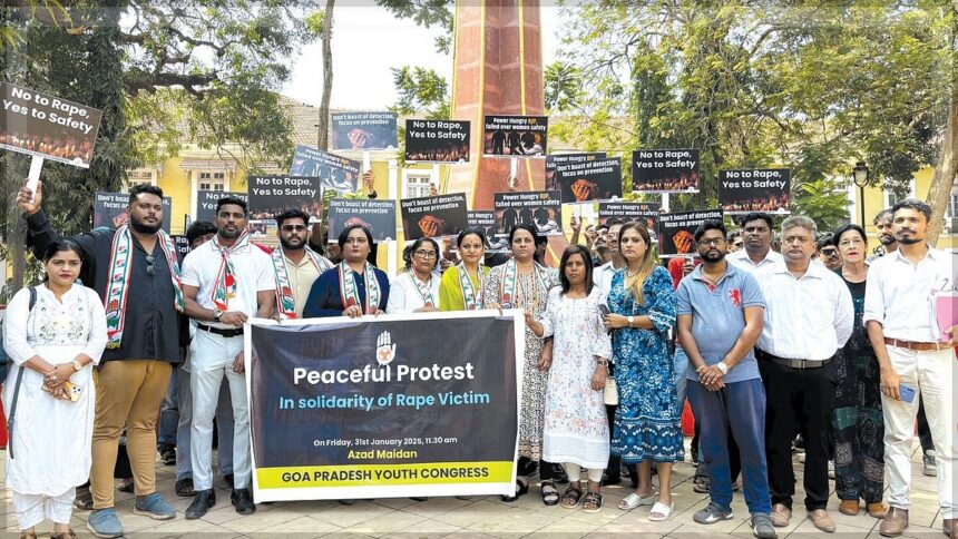 Goa Congress Protests Government Inaction on Women's Safety Amid Rising Crimes