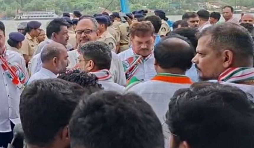 Goa Congress Stages Gherao Protest at RND Office Over Chorao Ferry Incident, Alleges BJP Govt’s Negligence 1 Goa Congress Stages Gherao Protest at RND Office Over Chorao Ferry Incident, Alleges BJP Govt’s Negligence