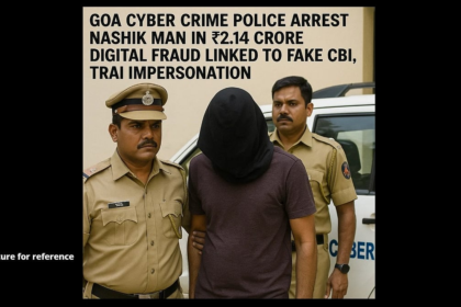 Goa Cyber Crime Police Arrest Nashik Man in ₹2.14 Crore Digital Fraud Linked to Fake CBI, TRAI Impersonation