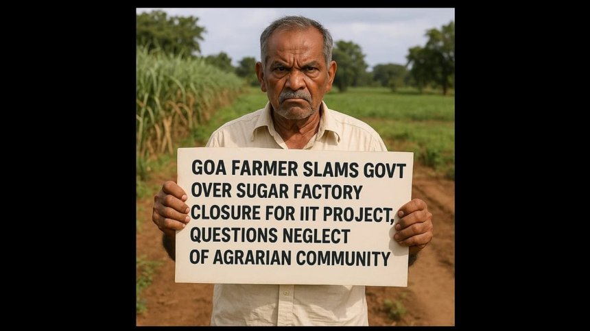Goa Farmer Slams Govt Over Sugar Factory Closure for IIT Project, Questions Neglect of Agrarian Community