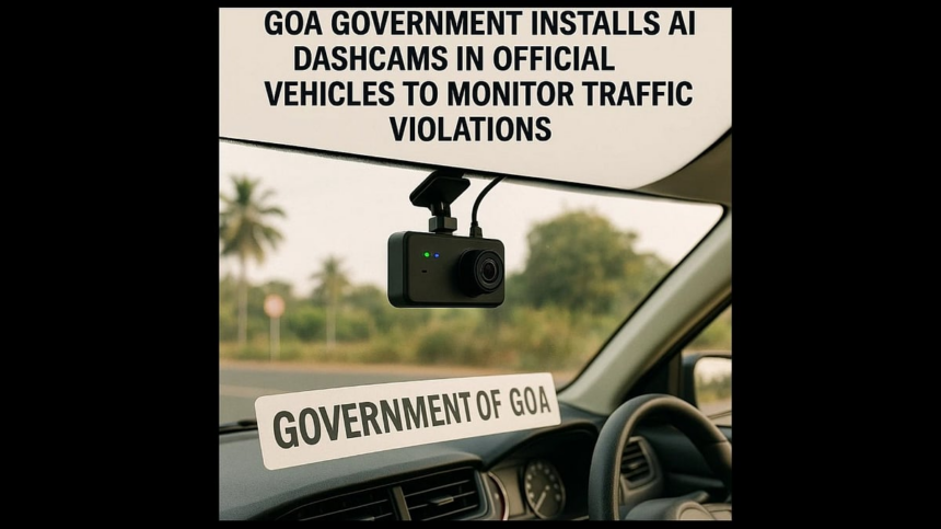 Goa Govt Rolls Out AI Dashcams in Official Vehicles to Curb Traffic Violations 1 Goa Govt Rolls Out AI Dashcams in Official Vehicles to Curb Traffic Violations
