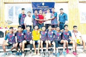 Goa Multi Faculty, St  Xavier’s lift  inter-collegiate volleyball trophies