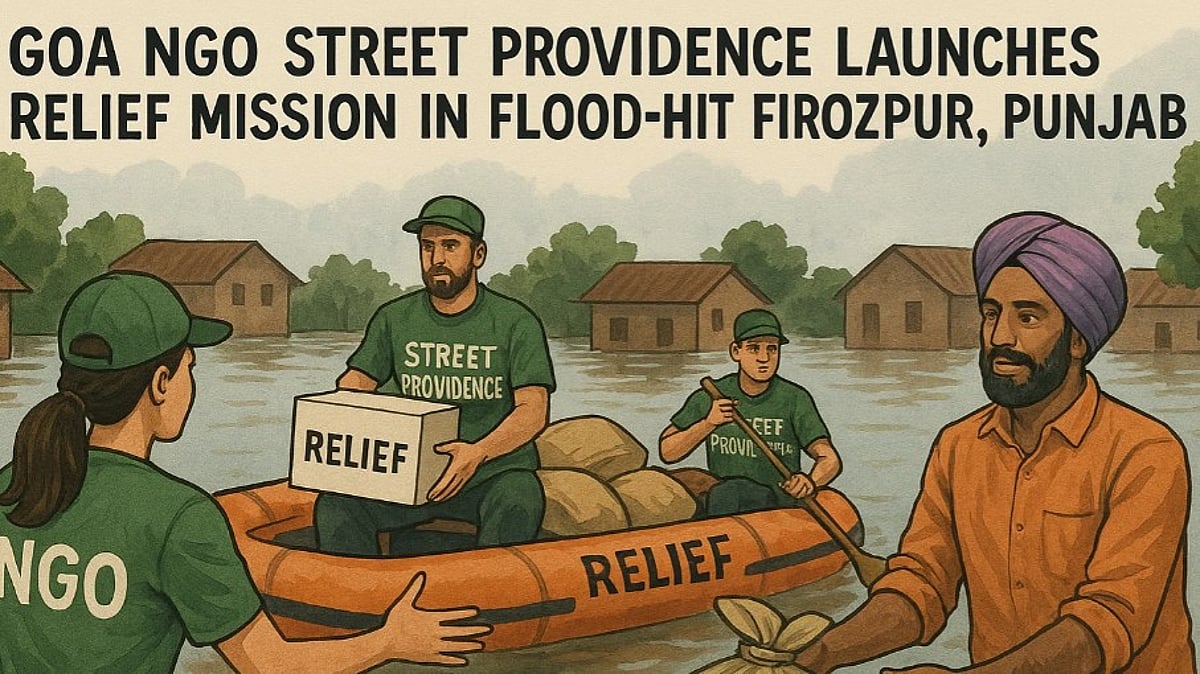 Goa NGO Street Providence Launches Relief Mission in Flood-Hit Firozpur, Punjab