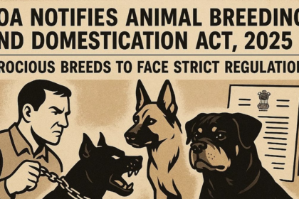 Goa Notifies Animal Breeding and Domestication Act, 2025; Ferocious Breeds to Face Strict Regulations