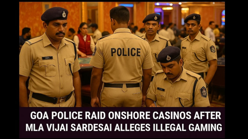 Goa Police Raid Onshore Casinos After MLA Vijai Sardesai Alleges Illegal Live Gaming 1 Goa Police Raid Onshore Casinos After MLA Vijai Sardesai Alleges Illegal Live Gaming