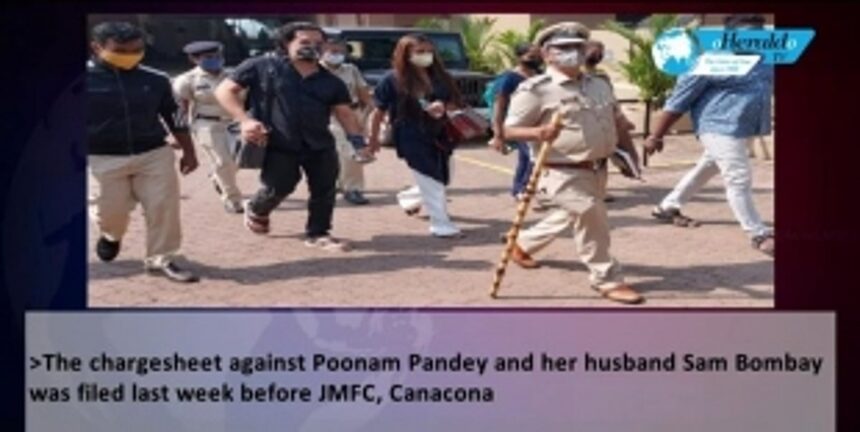 Goa Police file chargesheet against actor Poonam Pandey & husband in obscene video case
