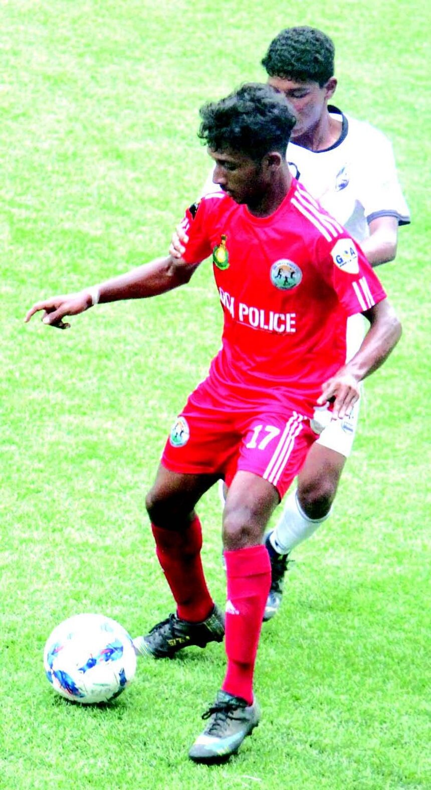 Goa Police fire three goals past Panjim Footballers 1 Goa Police fire three goals
past Panjim Footballers