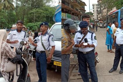 Goa Police take up extensive drive against Motor Vehicle act violations