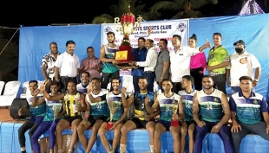 Goa Police volleyball champs 1 Goa Police volleyball champs