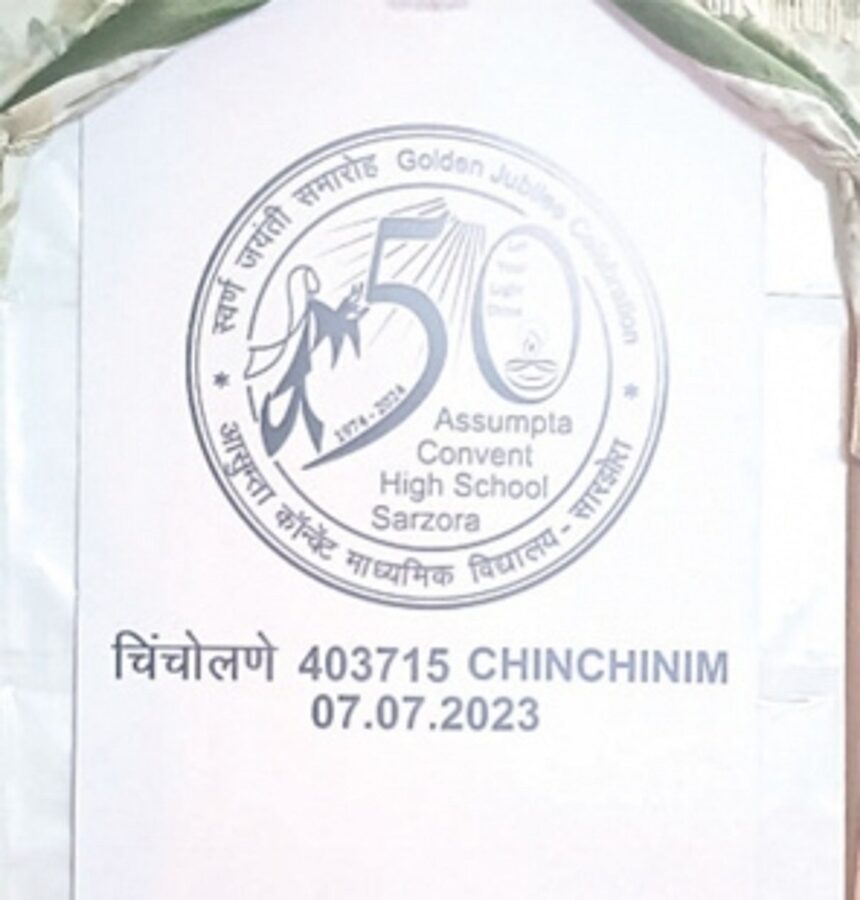 Goa Post releases Special Cancellation for Assumpta Convent’s Golden Jubilee