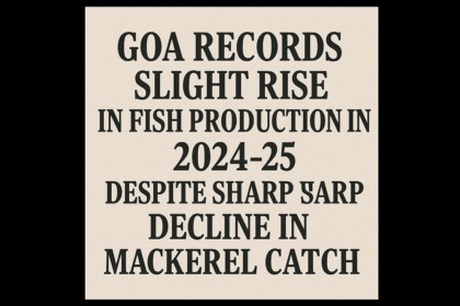 Goa Records Slight Rise in Fish Production in 2024-25 Despite Sharp Decline in Mackerel Catch