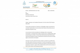Goa SCPCR recommends School Child Protection Policy 2024 to Directorate of Education