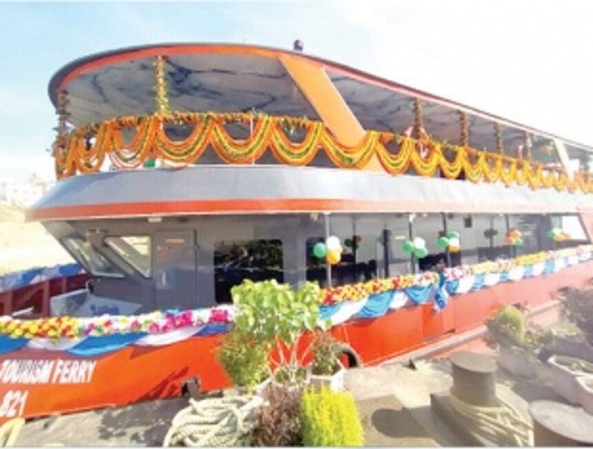 Goa Shipyard built Royal Cruise Passenger Ferry to promote Ganga tourism in Varanasi 1 Goa Shipyard built Royal Cruise Passenger Ferry to promote Ganga tourism in Varanasi