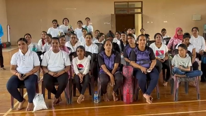 Goa State Yoga Academy Hosts Taluka-Level Women’s Yogasana and Traditional Dish Competition 1 Goa State Yoga Academy Hosts Taluka-Level Women’s Yogasana and Traditional Dish Competition