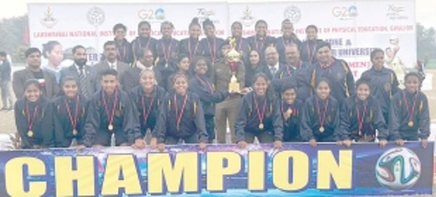 Goa University emerge  West Zone winners in Gwalior