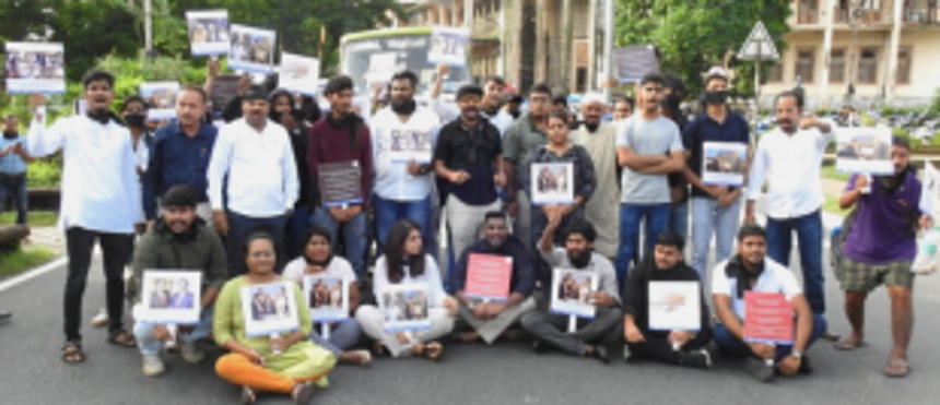 Goa Youth Cong protest against disqualification of Rahul Gandhi 1 Goa Youth Cong protest against disqualification of Rahul Gandhi