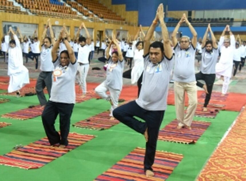 Goa celebrates International Yoga Day 1 Goa celebrates International Yoga Day