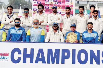 Goa crushes Nagaland by 362 runs to
claim Ranji Trophy Plate Division title