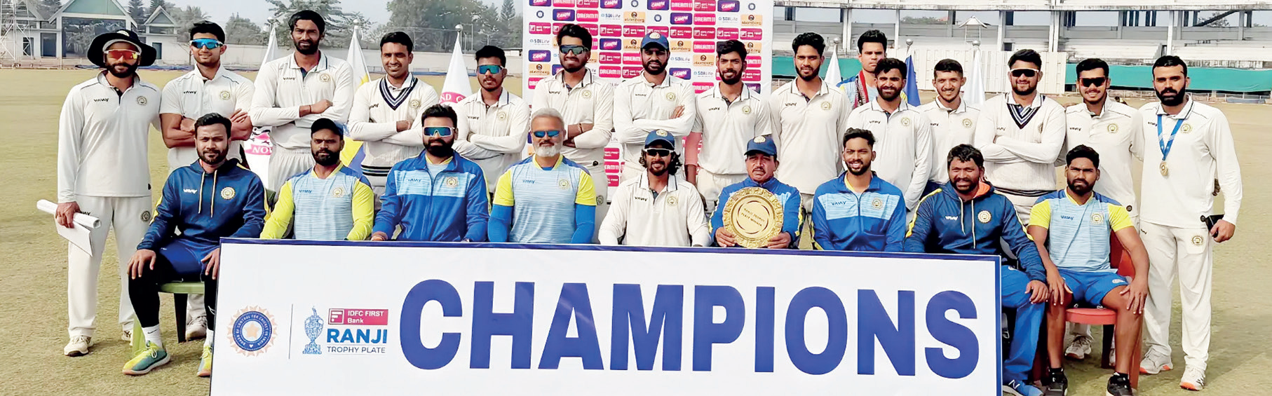 Goa crushes Nagaland by 362 runs to
claim Ranji Trophy Plate Division title