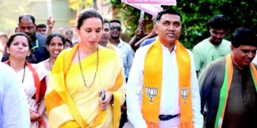 Goa developed with airports, roads and bridges under BJP govt: Pallavi 1 Goa developed with airports, roads and bridges under BJP govt: Pallavi