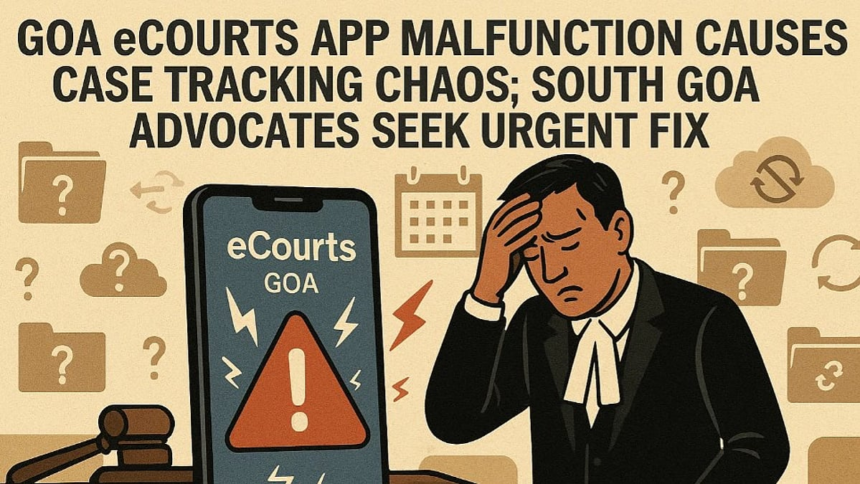 Goa eCourts App Malfunction Causes Case Tracking Chaos; South Goa Advocates Seek Urgent Fix