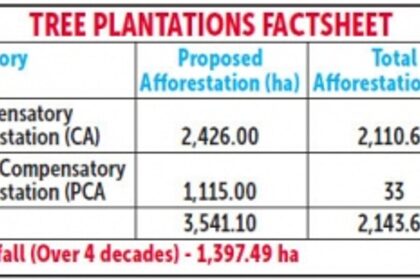Goa fails to raise tree plantations in 3,500 ha of open forest area in 40 years
