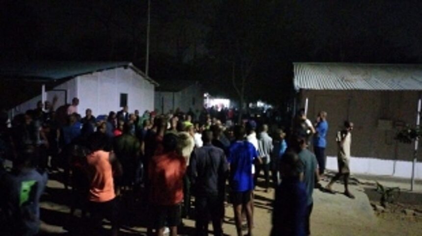 Goa police recruits protesting in New Delhi due to food poisoning during training?