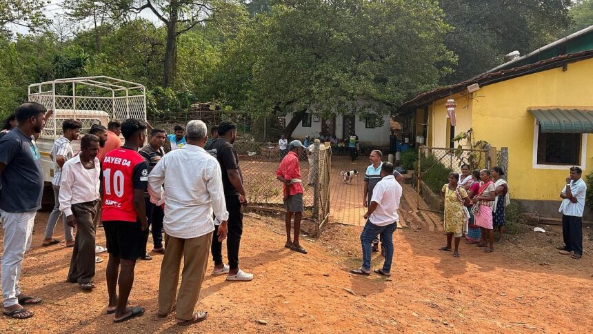 Goan Workers Protest at Timblo Agricultural Office Over Job Displacement by Migrants 1 Goan Workers Protest at Timblo Agricultural Office Over Job Displacement by Migrants