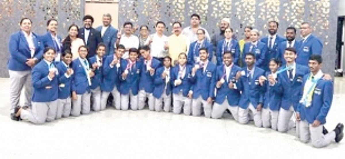Goan contingent return from Special Olympics