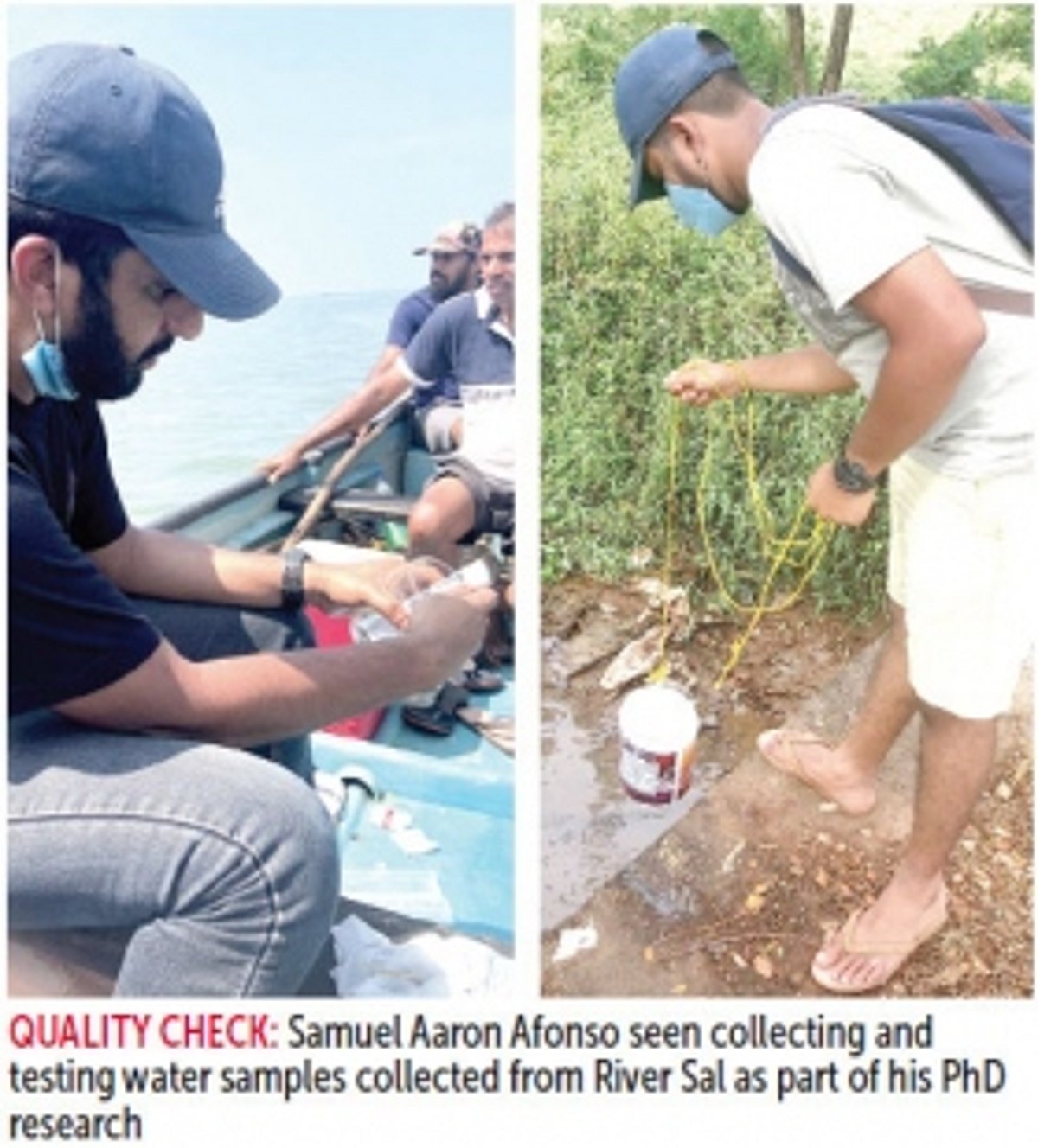 Goan eco-scientist traverses the Sal to confirm fears of total pollution which traditional fishermen have flagged