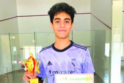 Goan squash player Abdus aims for  2028 Olympics if discipline included