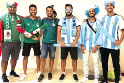 Goans enjoying World football in Doha