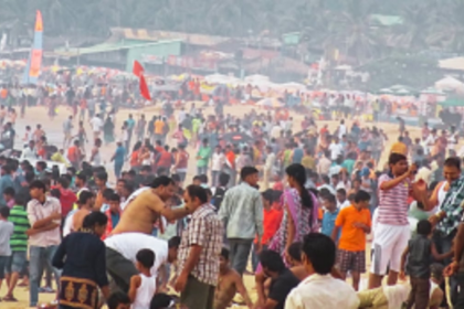Goa's Calangute Beach Comes Alive as New Year's Eve Countdown Begins