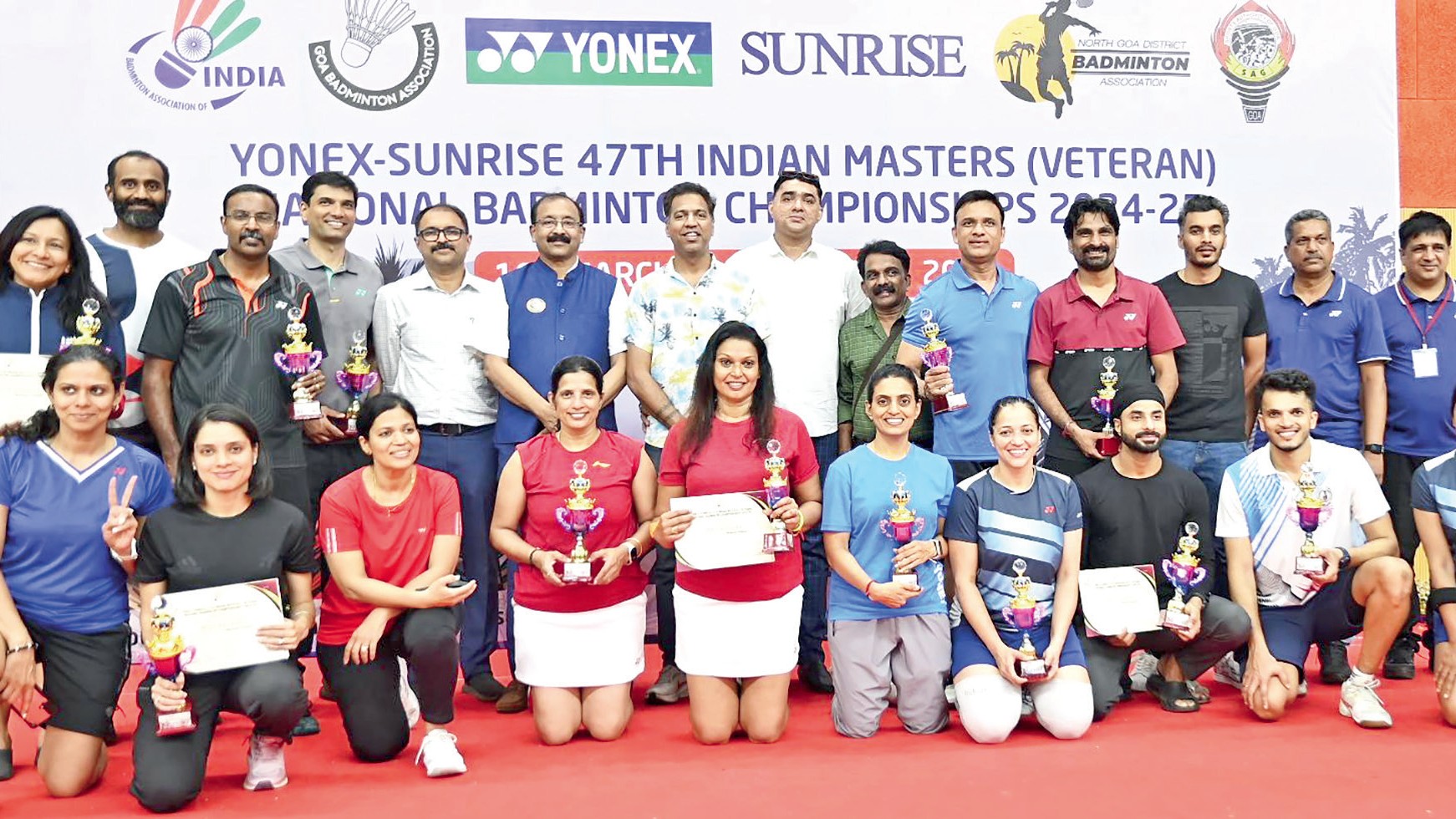 Goa’s Sandhya Melasheemi Clinches Double Gold at Yonex Sunrise 47th Indian Masters National Badminton Championship