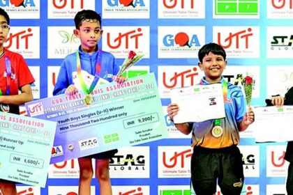 Goa’s Yug secures bronze at
UTT Nat Ranking Tournament