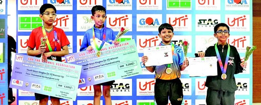 Goa’s Yug secures bronze at UTT Nat Ranking Tournament 1 Goa’s Yug secures bronze at
UTT Nat Ranking Tournament