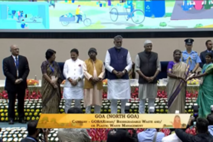 Goa’s sanitation worker felicitated in Delhi by the President
