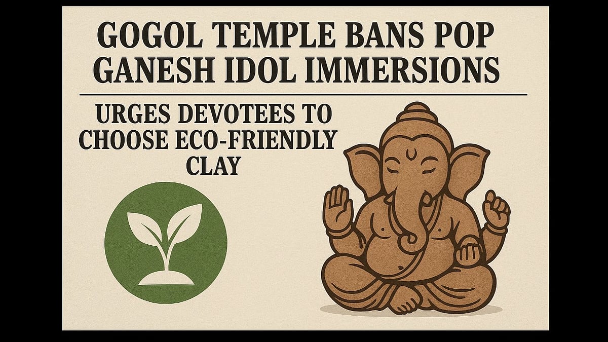 Gogol Temple Bans POP Ganesh Idol Immersions, Urges Devotees to Choose Eco-Friendly Clay