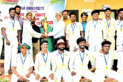 Government College of Khandola Wins Goa University Inter-Collegiate Cricket Championship