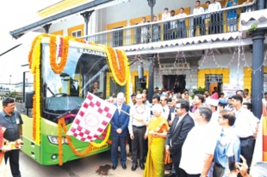 Governor launches country’s first bio-fuel bus