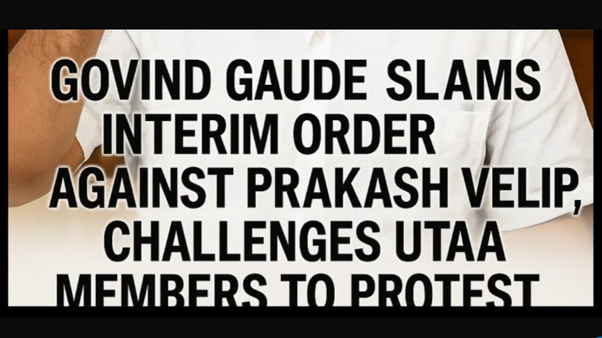 Govind Gaude Slams Interim Order Against Prakash Velip, Challenges UTAA Members to Protest
