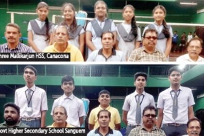 Govt HSS Sanguem, Shree Mallikarjun HS emerge champs