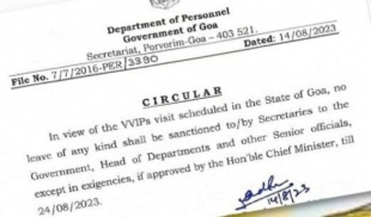 Govt bans leave to top officers in view of VVIPs’ visit to State