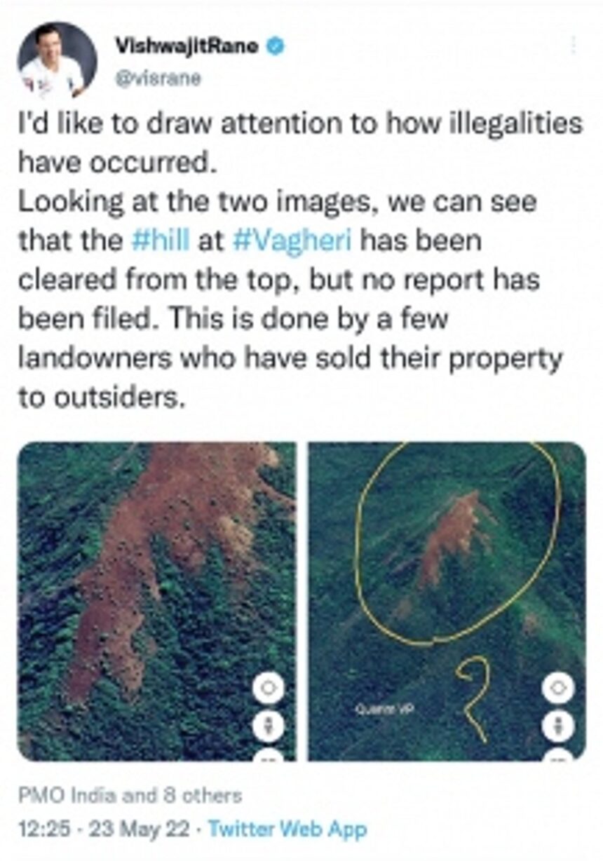 Govt plans to declare Vagheri hill  as ‘eco-sensitive’ zone