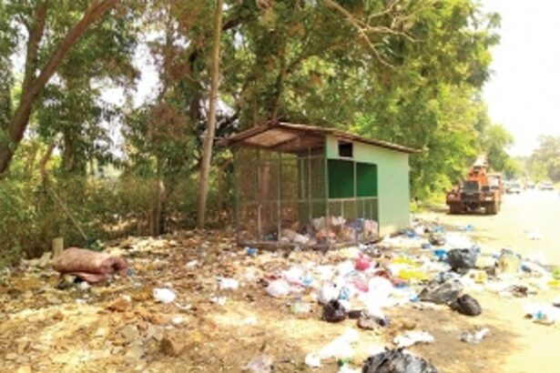 Green sheds constructed by highway authorities are now garbage dumping sites