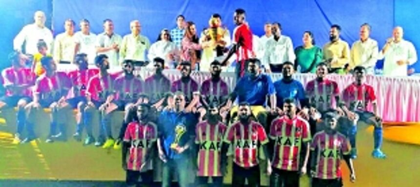 Guirdolim Club take home Navelim Villagers Union trophy 1 Guirdolim Club take home Navelim Villagers Union trophy