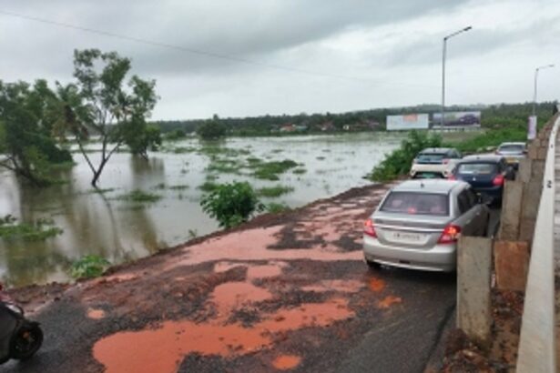 Guirim-Mapusa road in bad  shape as patch work wears off