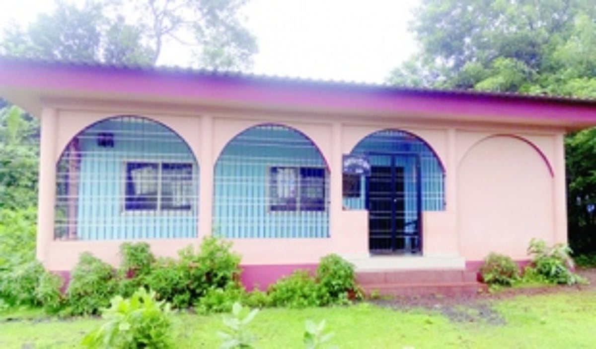 Gutter water woes at  Sattari Anganwadi