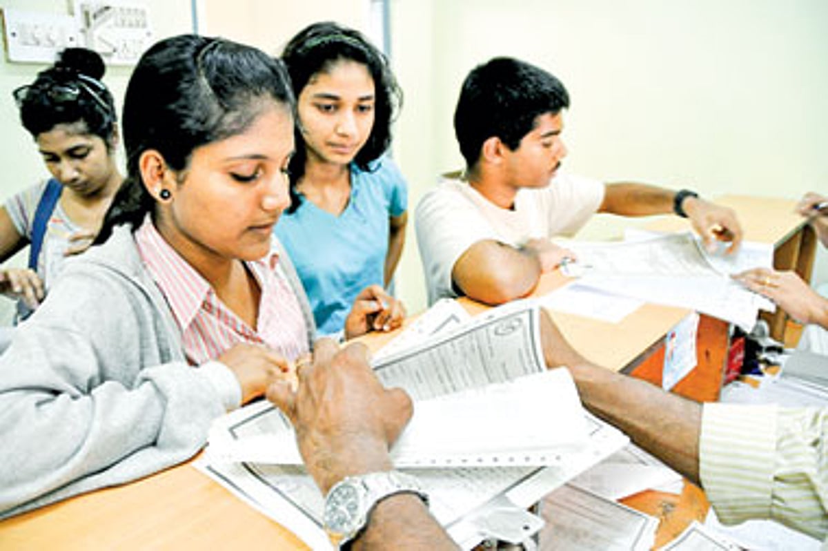 HSSC students collect their marksheets